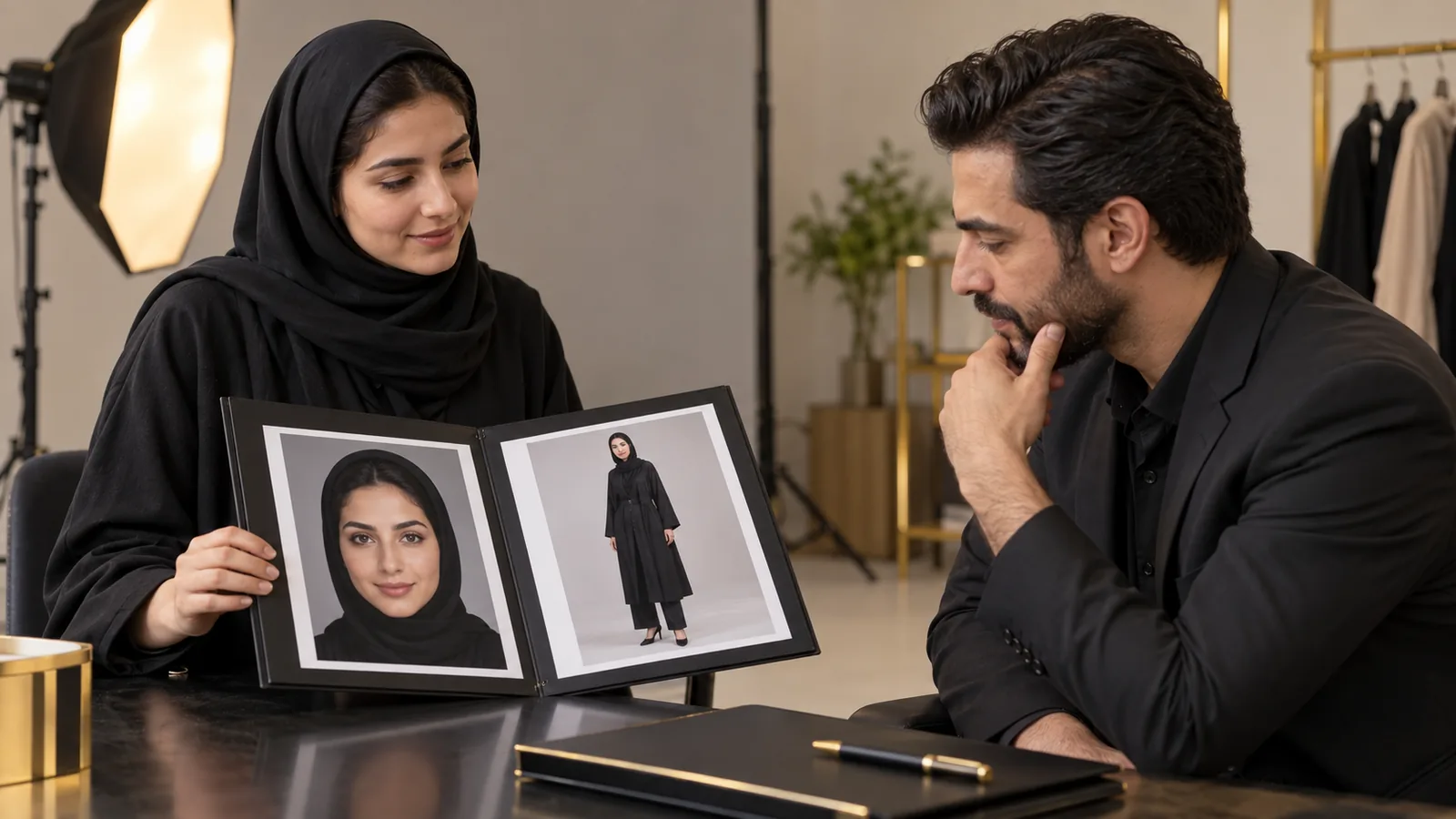 نمایش عکس چهره و تمام‌قد متقاضی مدلینگ در نمونه‌کار