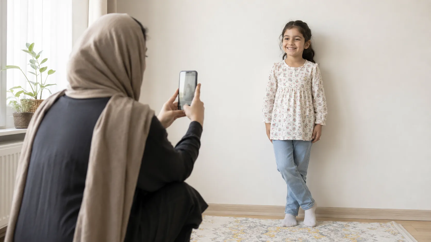 گرفتن عکس طبیعی از کودک دختر برای ثبت‌نام مدلینگ