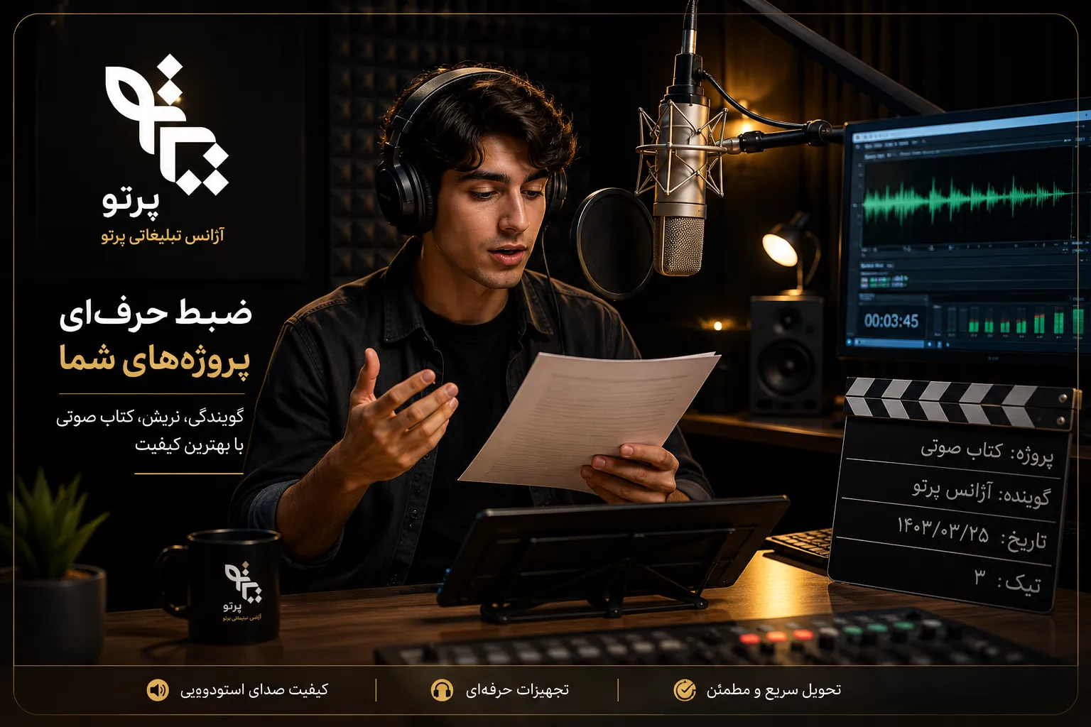 استخدام گوینده کتاب صوتی در تهران